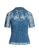 Floral Cotton Lace Blouse