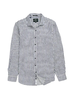 Port Charles Striped Linen Shirt