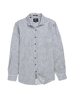 Port Charles Striped Linen Shirt