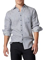 Port Charles Striped Linen Shirt