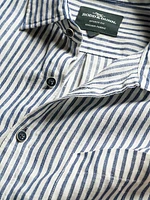 Port Charles Striped Linen Shirt