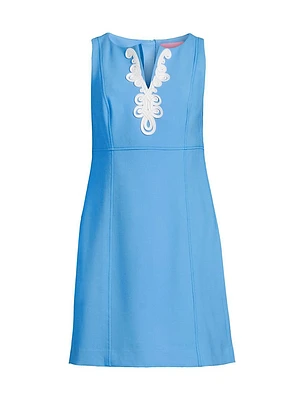 Trini Embroidered Sleeveless Minidress