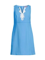 Trini Embroidered Sleeveless Minidress