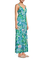 Blake Floral V-Neck Maxi Dress