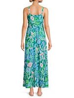 Blake Floral V-Neck Maxi Dress