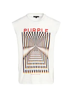 Trippy Graphic Cotton Tank Top