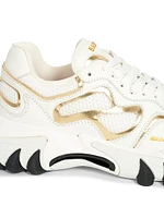 B-East Leather & Mesh Sneakers