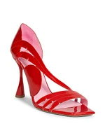 Eden 95MM Patent Leather Cut-Out Sandals