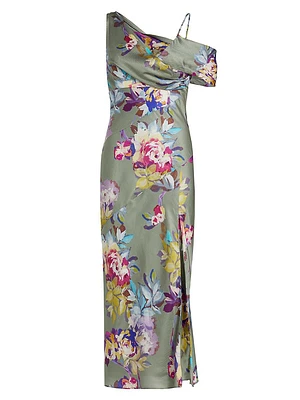 Finley Floral Asymmetric Maxi Dress