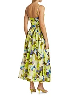 Mireille Floral Belted Midi-Dress