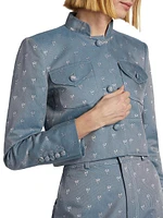 Raja Jacquard Cropped Jacket