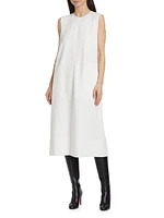 Sleeveless Shift Midi-Dress