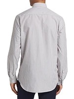 COLLECTION Striped Cotton Button-Front Shirt