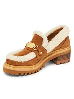 Juliet Leather & Shearling Loafers