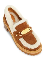 Juliet Leather & Shearling Loafers