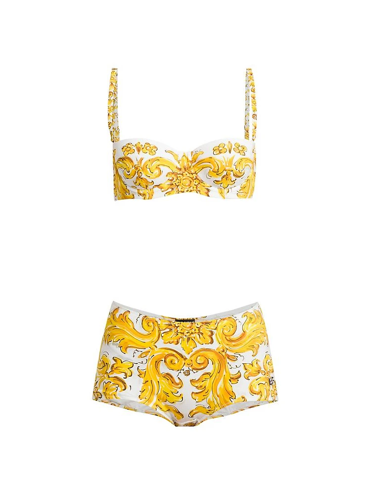 Baroque Mid-Rise 2-Piece Bikini Set