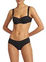 Polka-Dot Underwire 2-Piece Bikini Set