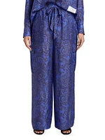 Ottie Relaxed Silk Paisley Pants