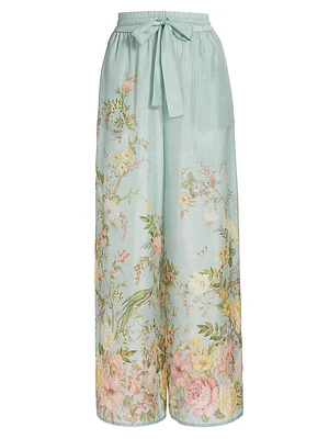 Waverly Silk Floral Relaxed Pants