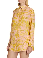 Pop Floral Silk Shirt