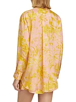 Pop Floral Silk Shirt