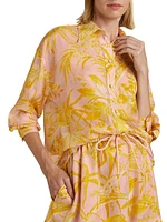 Pop Floral Silk Shirt