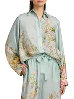 Waverly Silk Floral Relaxed Shirt