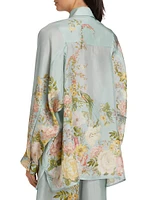 Waverly Silk Floral Relaxed Shirt