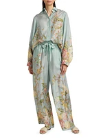 Waverly Silk Floral Relaxed Shirt