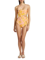 Strapless Tie One-Piece Swimsuit