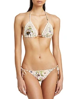 Halliday Crocheted Triangle Bikini Set