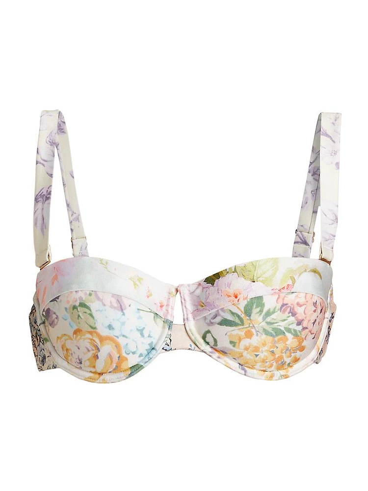 Halliday Floral Balconette Bikini Top