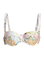 Halliday Floral Balconette Bikini Top