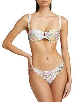 Halliday Floral Balconette Bikini Top