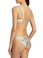 Halliday Floral Balconette Bikini Top