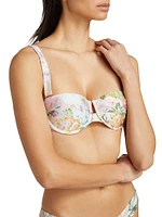 Halliday Floral Balconette Bikini Top