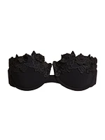 Halliday Embroidered Bikini Top