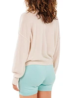 Abby Cashmere Balloon-Sleeve Sweater