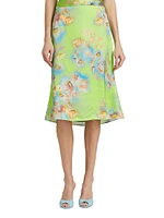 Monalda Floral Midi-Skirt