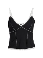 Dainty Contrast Stitch Camisole