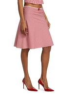 Paloma Gingham A-Line Skirt