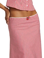 Paloma Gingham A-Line Skirt