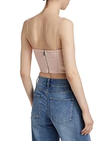 Ceresi Crystal-Embellished Crop Top