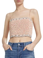 Ceresi Crystal-Embellished Crop Top