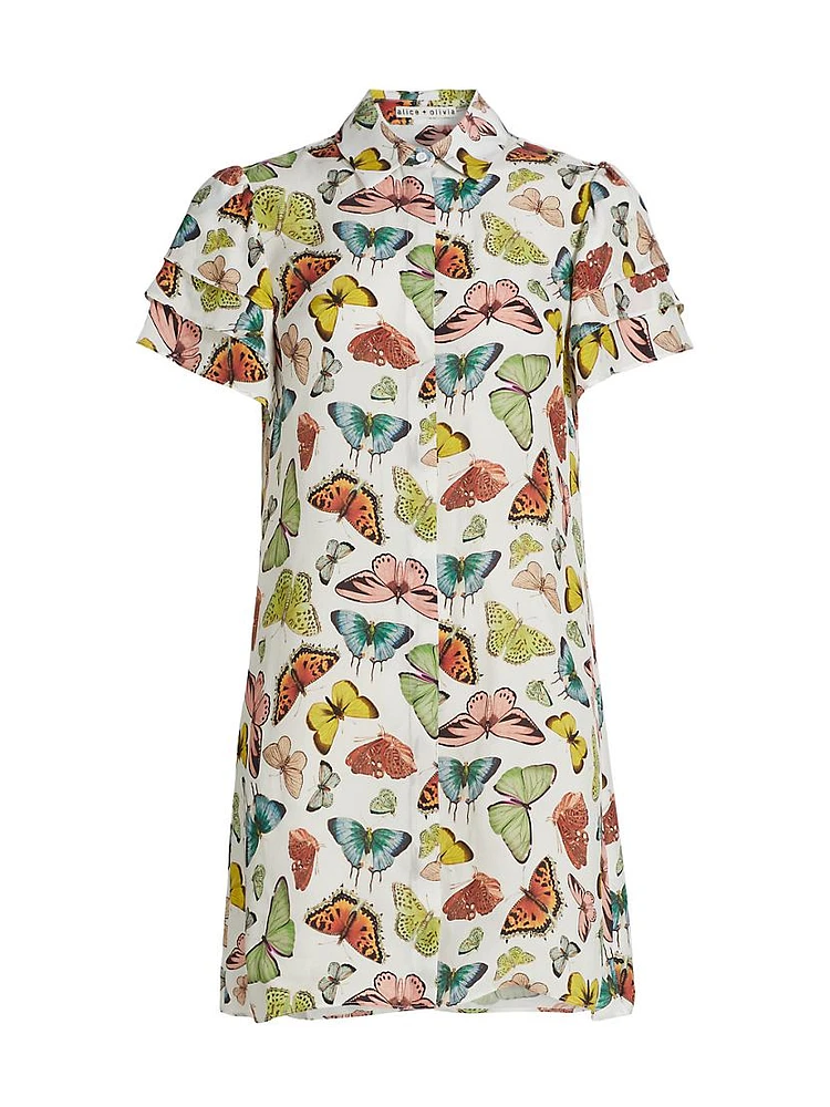 Jem Butterfly Mini Shirtdress