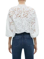 Aislyn Corded Voile Lace Blouse