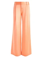 Eric Satin Low-Rise Pants