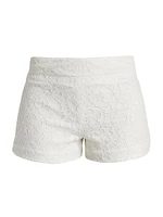 Dunn Lace Mid-Rise Shorts