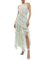 Sondra Floral Chiffon Maxi Dress