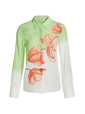 Brady Ombré Floral Silk Shirt